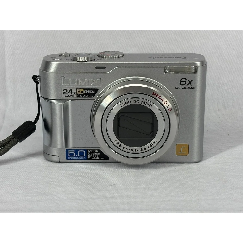 Panasonic Lumix DMC-LZ2 5MP 6x Optical Zoom Digital Camera Silver Vintage